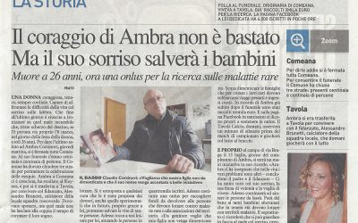 Il coraggio di Ambra non è bastato. Ma il suo sorriso salverà i bambini
