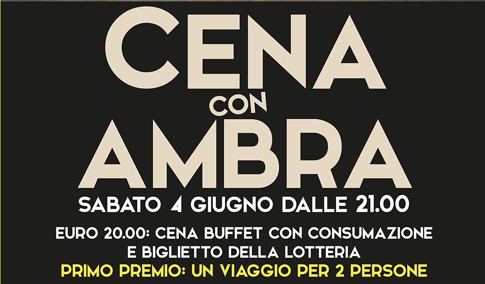 Cena con Ambra