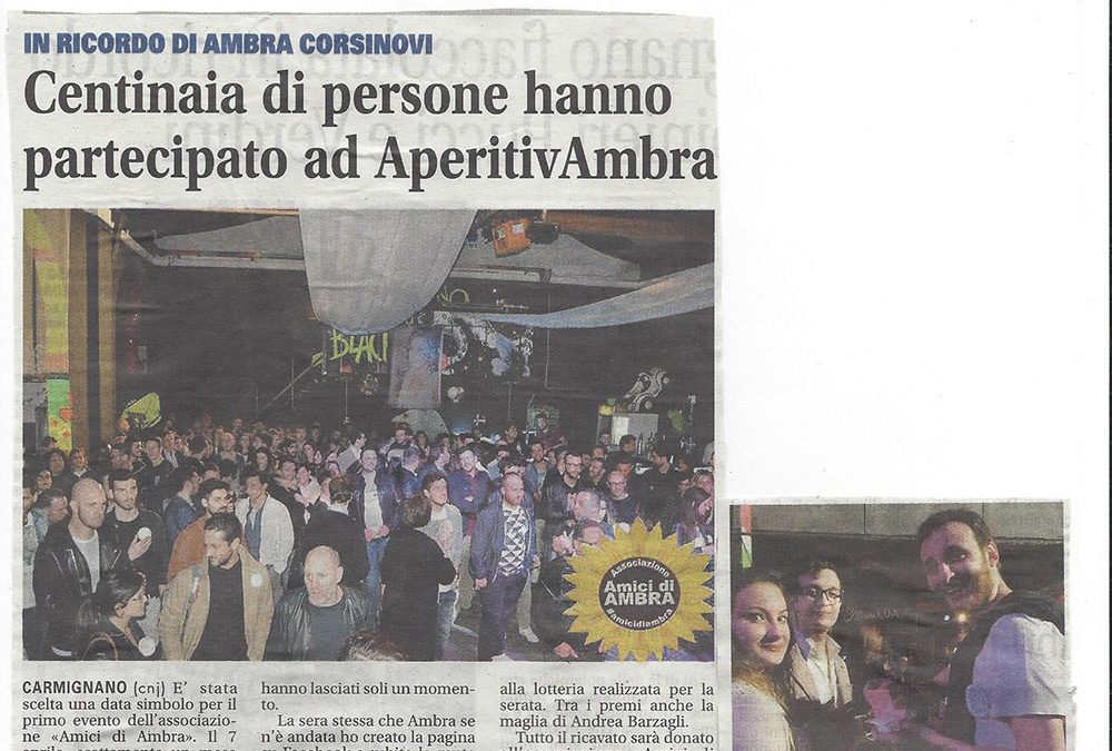 Centinaia di persone hanno partecipato ad AperitivAmbra