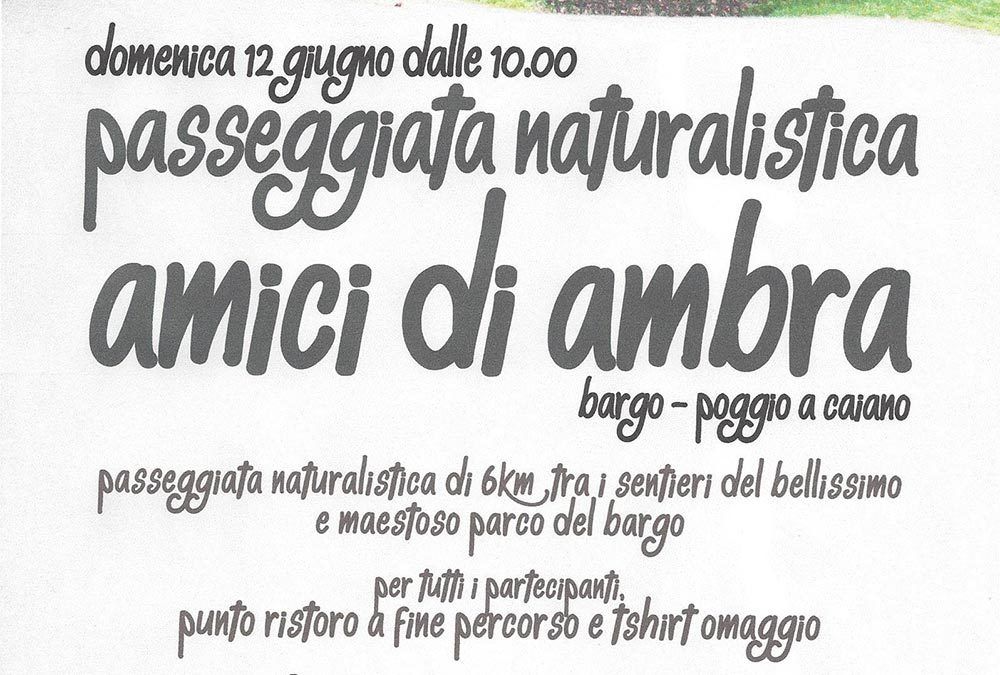 Passeggiata naturalistica Amici di Ambra