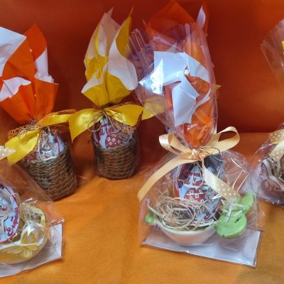 Uovo di Cioccolato Fondente da Gr25 con Confezione Pasquale